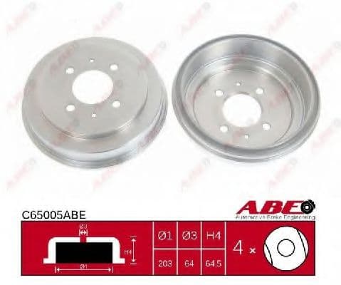 C65005ABE ABE Тормозной барабан