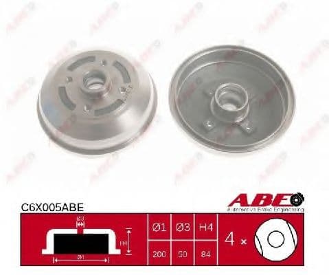 C6X005ABE ABE Тормозной барабан
