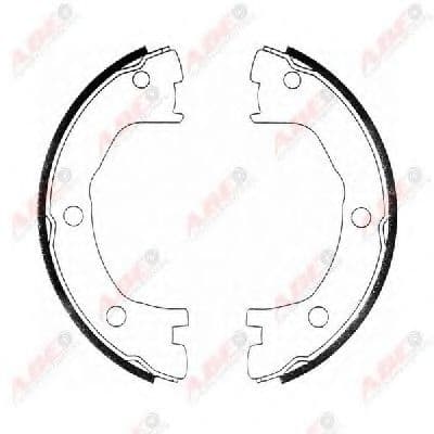 CRE000ABE ABE Колодки ручника