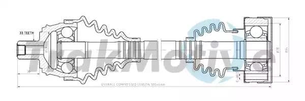 300015 TrakMotive Піввісь