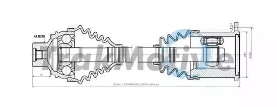 300046 TrakMotive Піввісь