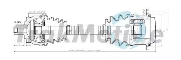 300085 TrakMotive Полуось