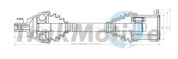 300100 TrakMotive Піввісь