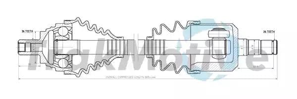 300105 TrakMotive Піввісь