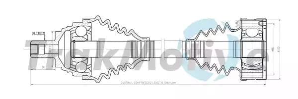 300106 TrakMotive Полуось