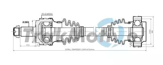 300118 TrakMotive Піввісь
