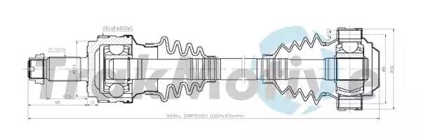 300123 TrakMotive Піввісь