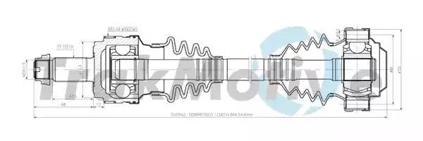 300124 TrakMotive Піввісь