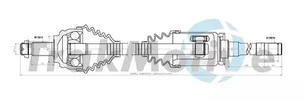 300132 TrakMotive Піввісь для BMW X5
