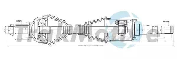 300134 TrakMotive Полуось для BMW 3 Series