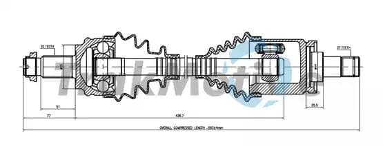 300138 TrakMotive Піввісь для BMW X3
