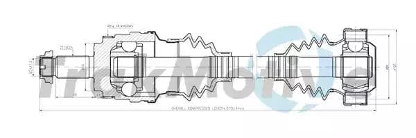 300144 TrakMotive Піввісь