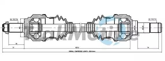 300170 TrakMotive Полуось
