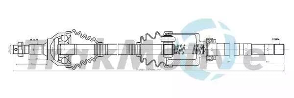 300197 TrakMotive Піввісь для Citroen C5