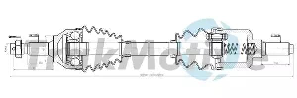 300228 TrakMotive Полуось