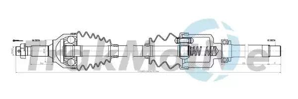 300235 TrakMotive Піввісь