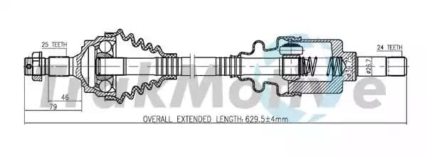300260 TrakMotive Піввісь