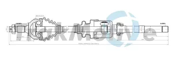 300263 TrakMotive Піввісь