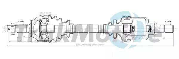 300268 TrakMotive Полуось