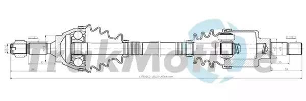 300273 TrakMotive Полуось
