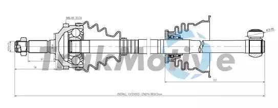 300282 TrakMotive Полуось