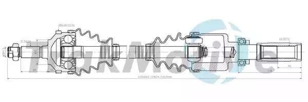 300283 TrakMotive Полуось