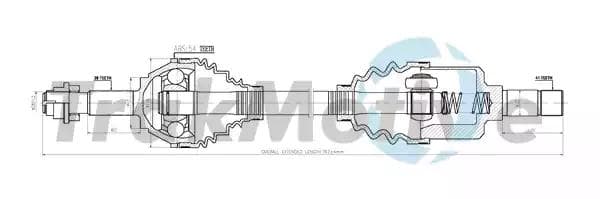 300313 TrakMotive Піввісь