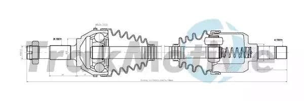 300317 TrakMotive Полуось