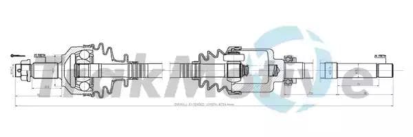 300320 TrakMotive Піввісь