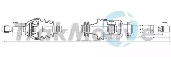 300338 TrakMotive Піввісь