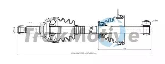 300341 TrakMotive Піввісь