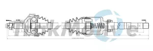 300368 TrakMotive Піввісь