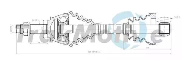 300369 TrakMotive Піввісь