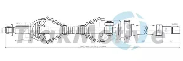 300396 TrakMotive Піввісь