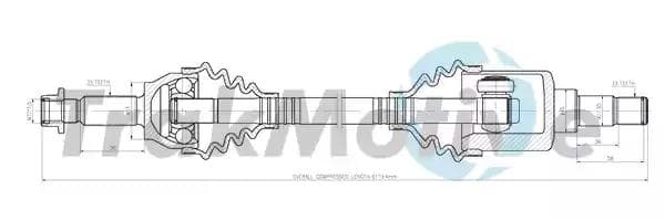 300397 TrakMotive Піввісь