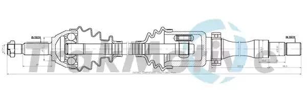 300402 TrakMotive Полуось