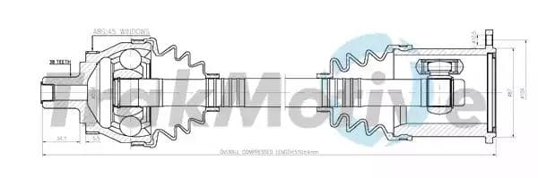 300429 TrakMotive Полуось
