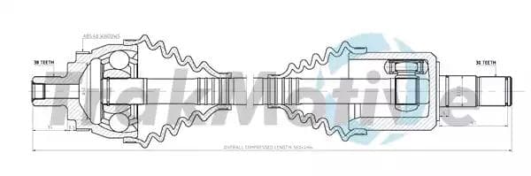 300431 TrakMotive Полуось