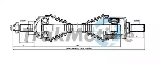 300437 TrakMotive Полуось