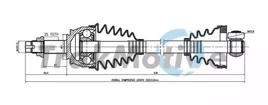 300440 TrakMotive Піввісь