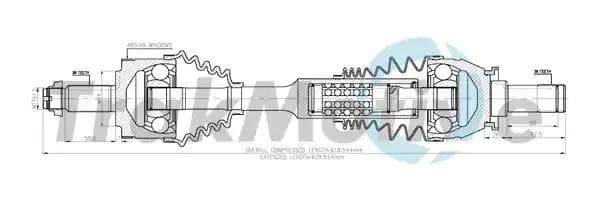 300441 TrakMotive Полуось для Land Rover Range Rover