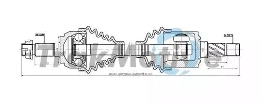 300443 TrakMotive Піввісь для Land Rover Freelander