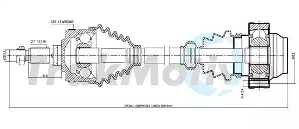 300451 TrakMotive Полуось