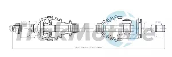300463 TrakMotive Піввісь для MINI Cooper