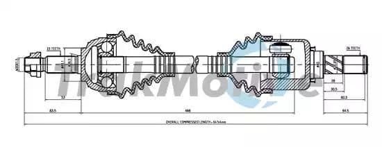 300472 TrakMotive Полуось