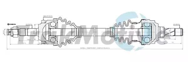 300487 TrakMotive Полуось
