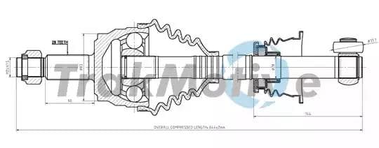 300498 TrakMotive Полуось