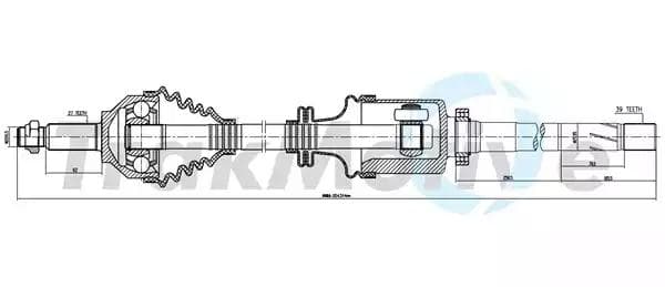 300507 TrakMotive Піввісь