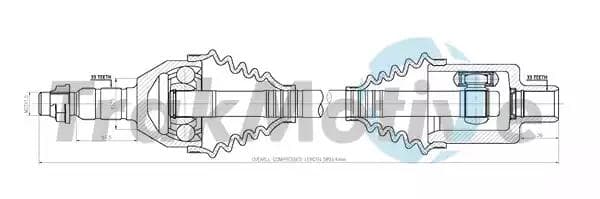 300517 TrakMotive Піввісь