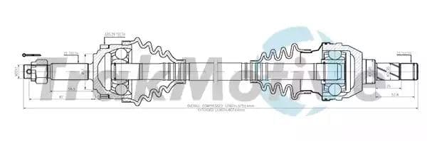 300525 TrakMotive Полуось